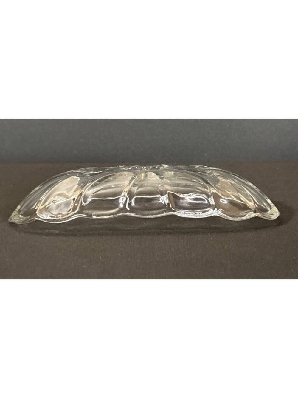 Anchor Hocking Vintage Butter Dish Banana Split Hot Dog Candy Boat Relish Dish - Picture 9 of 11